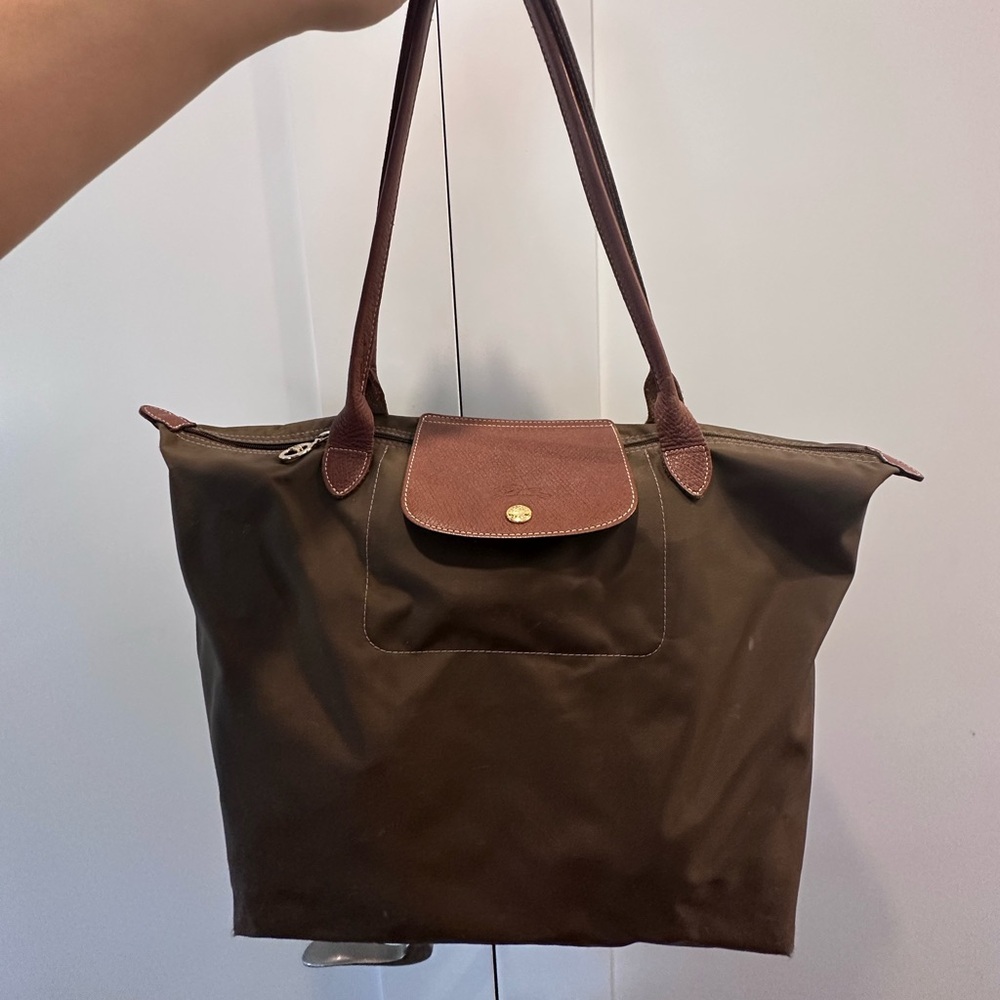 Longchamp Green Tote Purse